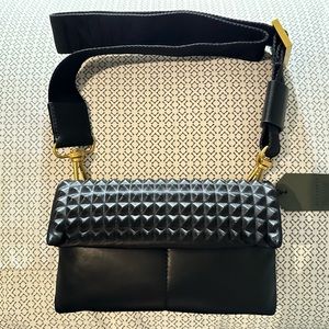 🖤 AllSaints Ezra Pin Studded Leather Crossbody